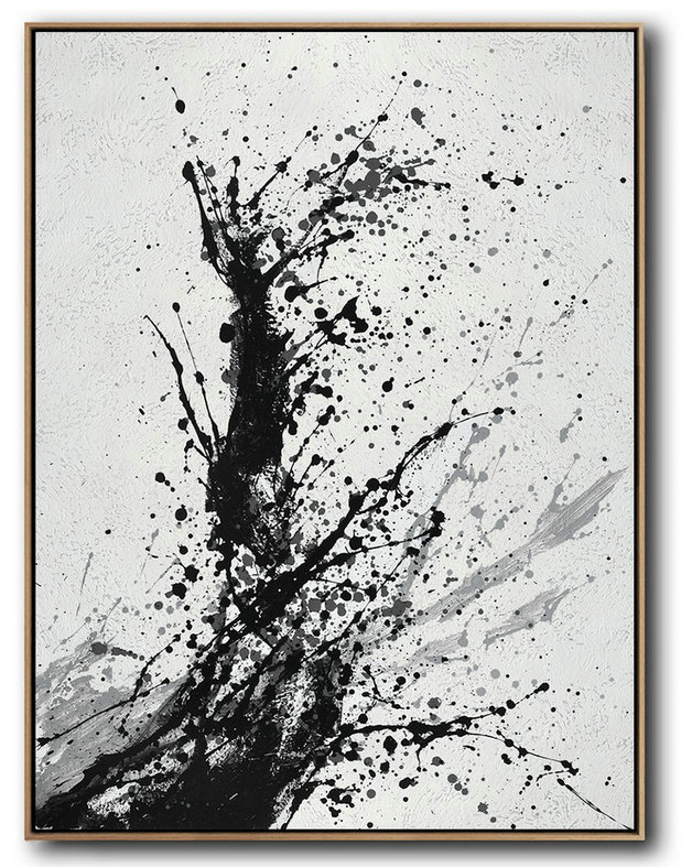 Original Extra Large Wall Art,Hand-Painted Black,Extra Large Wall Art
